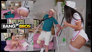 BANGBROS – Johnny Love Hijacks His Ailing Curvy Latin Nurse Violet Myers