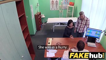 Fake Hospital Czech doctor cums over horny cheating wifes tight pussy