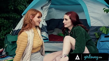 GIRLSWAY – Redhead Lacy Lennon & Her Sexy Neighbor Have A Hard Secret Affair During A Camping Trip