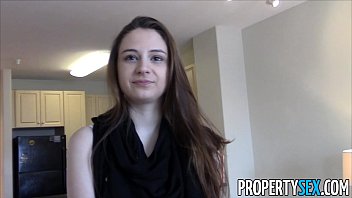 PropertySex – Young real estate agent with big natural tits homemade sex