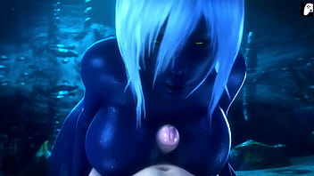 (4K) Black elf queen fucks her follower to enjoy her black ass and get a huge cumshot as a gift | 3D Hentai