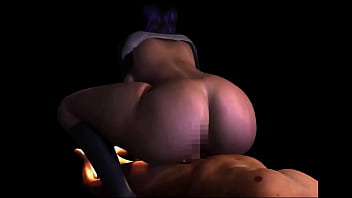 (4K) Ghost woman has uncontrollable cravings so she rides a big cock to get several creampies | Hentai 3D