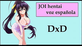 Audio JOI hentai with Akeno from DxD. She laughs at your penis.