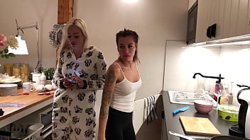 Braless Hot Tight Pussy Sexy College Girls House Party in Thongs