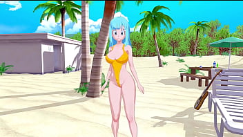 Bulma Swimsiut hentai animation 3d koikatsu game