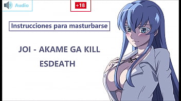 JOI IN SPANISH with Esdeath. Prepare slave! Akame ga k ..