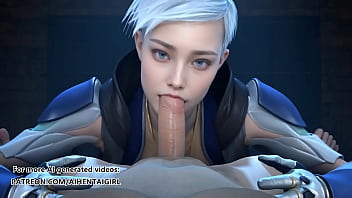 Mortal Kombat Frost Deepthroat Blowjob Uncensored Hentai AI Generated