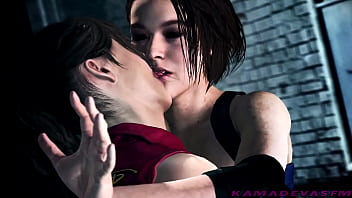 Resident Evil : Claire & Jill Lesbian Kissing | KamadevaSFM