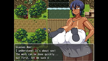 Tanned Girl Natsuki [ HENTAI Game ] Ep.3 a naked bath feels so good after talking to the perverted villagers !