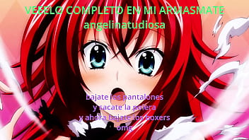 joi your study partner gives you a handjob, instructions to masturbate anime hentai TRAILER RIAS GREMORY