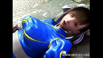 sexy Street Fighter Sexy Ecchi Chun Li riding an Exercise Ball sexy